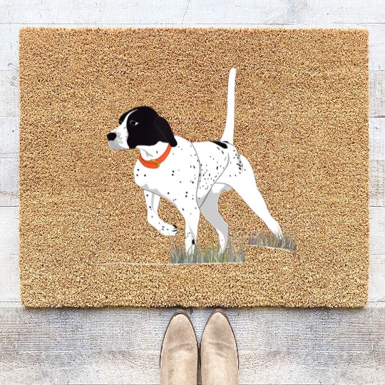Bird Hunting Hunter English Pointer Dog Coir Doormats