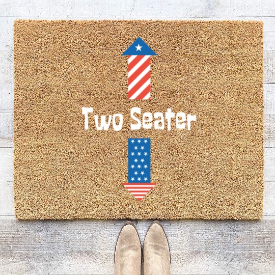 4th Of July Dirty For Men Adult Humor Two Seater Coir Doormats