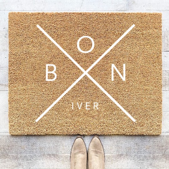 Bon IVER Black Unisex Gift Coir Doormats