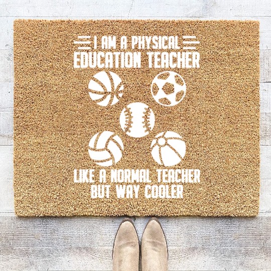 Physical Education Teacher Educator Professor Coir Doormats
