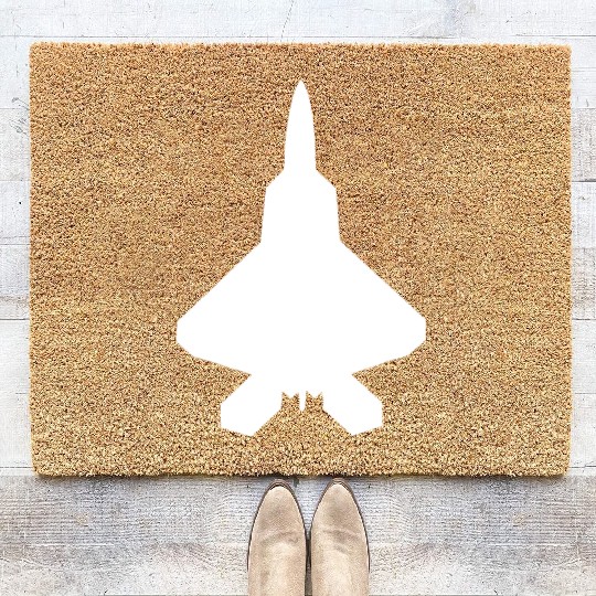 F 22 Raptor Fighter Jet Coir Doormats