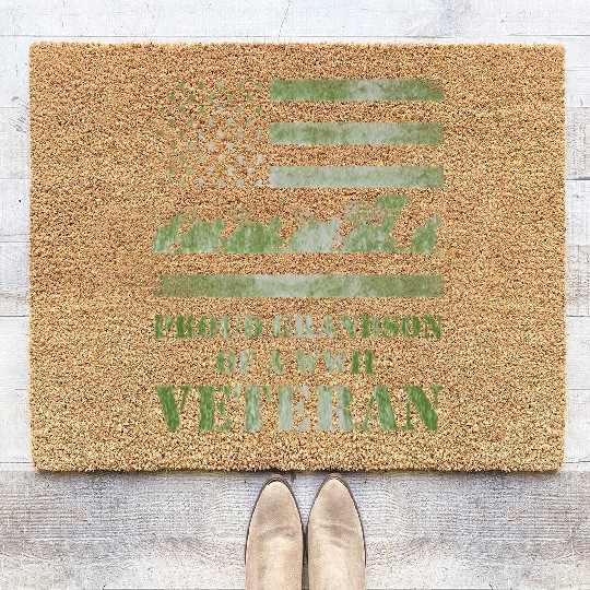 World War 2 Ii 80th Anniversary Proud Grandson Of Coir Doormats