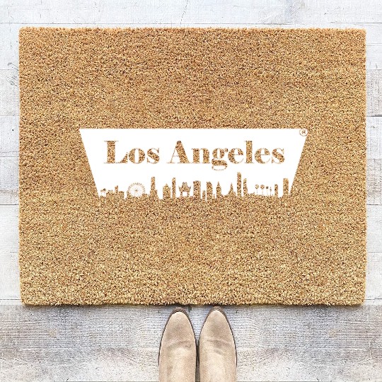 Los Angeles Skyline Coir Doormats