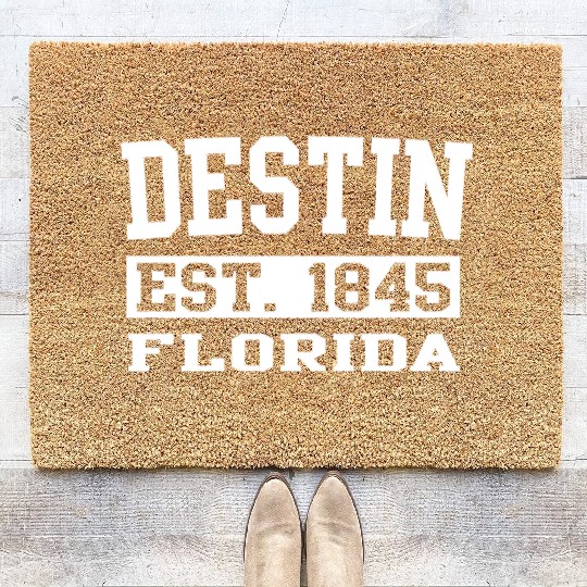 Destin Florida Souvenirs Destin FL Family Vacation Coir Doormats