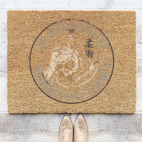 Brazillian Jiu-Jitsu Fighter BJJ - Japanese Jujits Coir Doormats