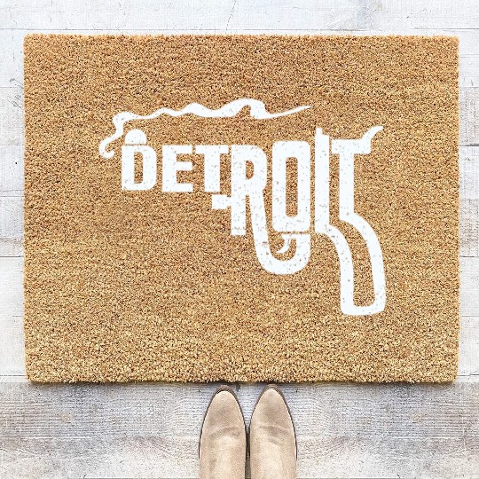 Macs Detroit Smoking Gun Coir Doormats
