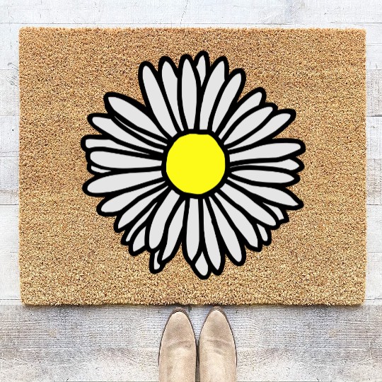 Daisy Flower Bloom Coir Doormats