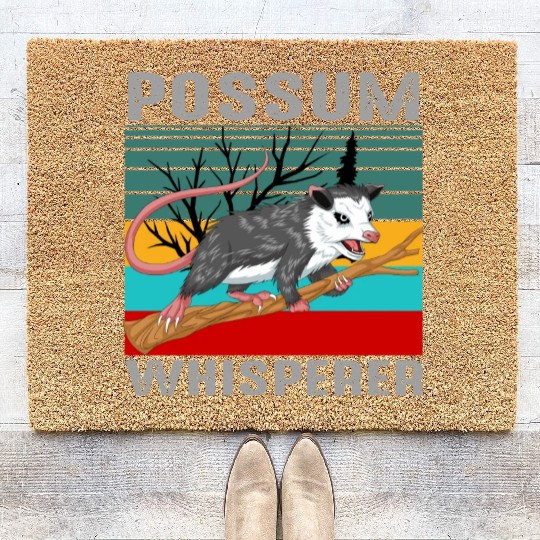 opossum Whisperer Coir Doormats