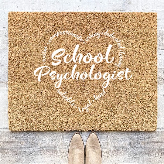 School psychologist, psychology, School counselor Coir Doormats