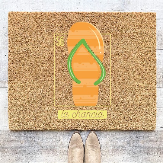 Loteria Cards Mexican Lottery Bingo La Chancla Coir Doormats