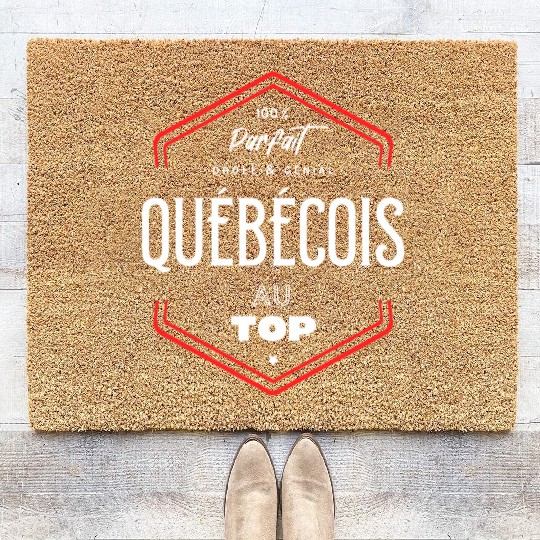 Québécois parfait et au top Coir Doormats