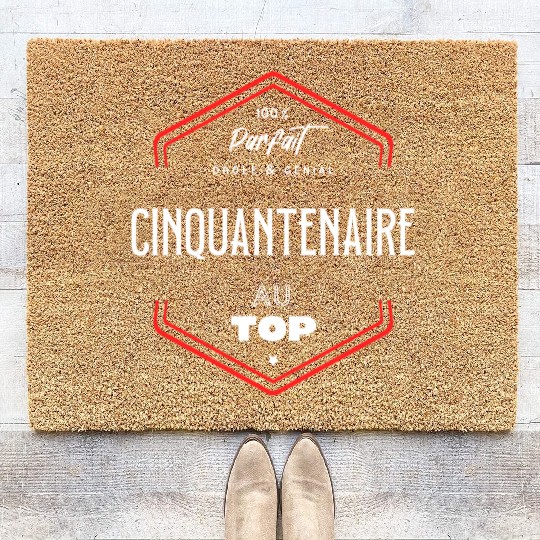 Cinquantenaire parfait et au top Coir Doormats