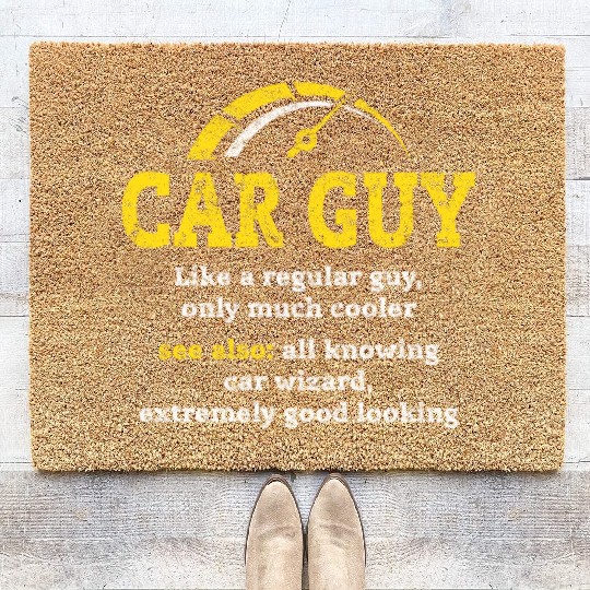 car guy definitionCar Guy Car Salesman Mechanic Coir Doormats
