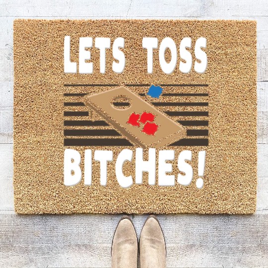 Cornhole player, Cornhole lover, Game Sport Gift Coir Doormats