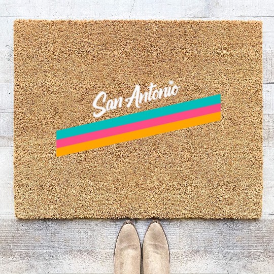 San Antonio Spurs Logo Coir Doormats