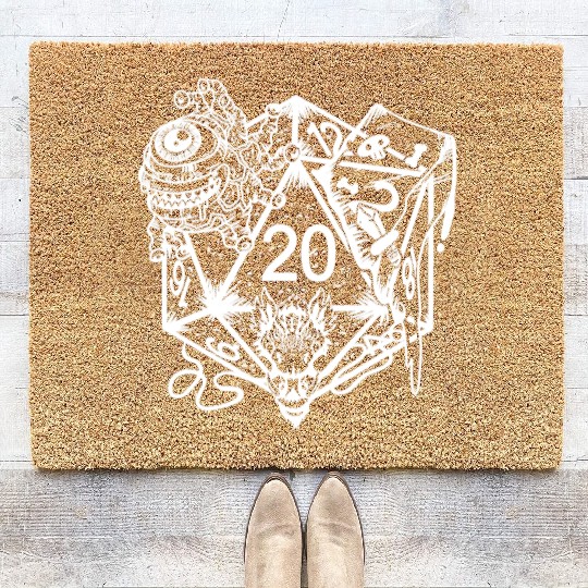 Role Playing Gift Coir Doormats Tabletop Fantasy
