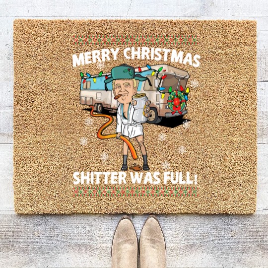 Donald Trump Cousin Eddie Christmas Coir Doormats Shitte