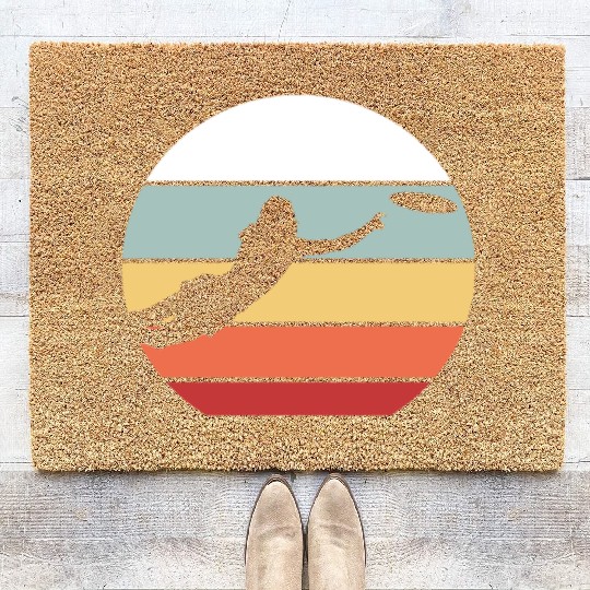 Ultimate Frisbee Retro Vintage Coir Doormats