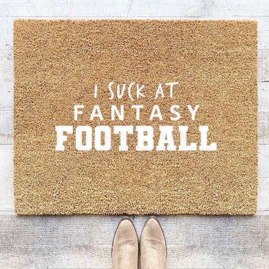 I Suck at Fantasy Football Coir Doormats