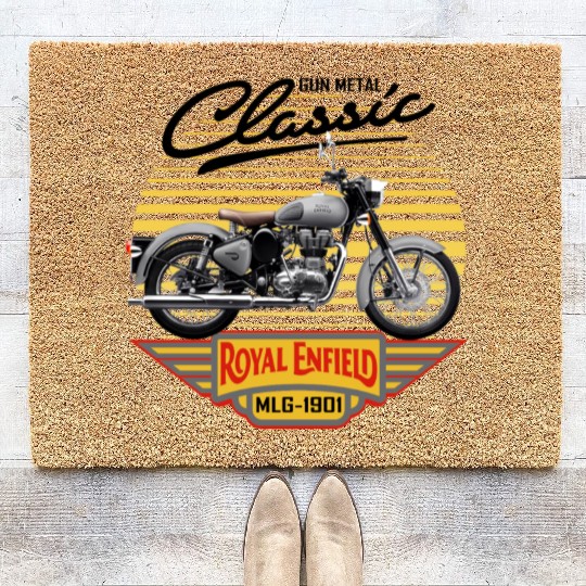 Royal Enfield CLASSIC GUN METAL Coir Doormats