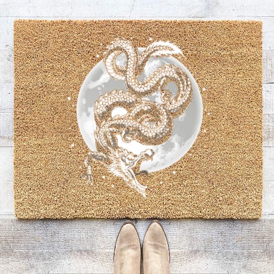 Chinese And Japanese Dragon Coir Doormats