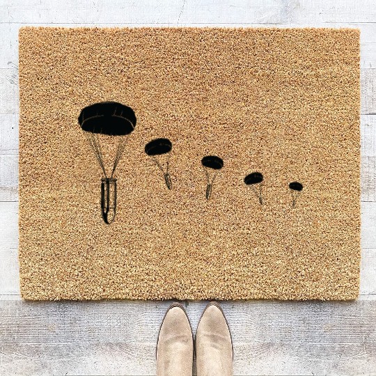 Parachute Bullet Paratrooper Airborne Army Coir Doormats