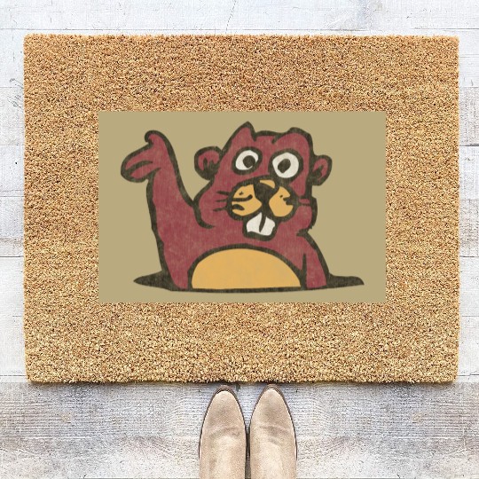 Gopher Vintage Style Distressed (Gold) Coir Doormats
