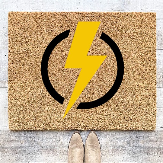 Lightning bolt Coir Doormats