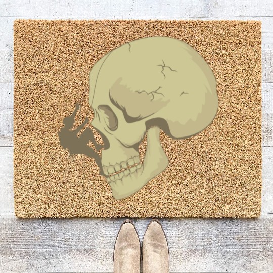 Skull Bouldering Coir Doormats