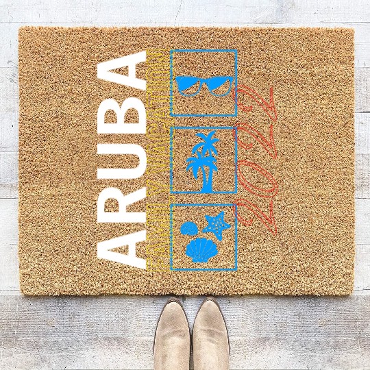 Aruba Island Coir Doormats, Aruba Family Vacation 2022