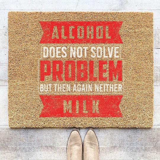 Alcohol Drunk Vodka Bachelor Coir Doormats