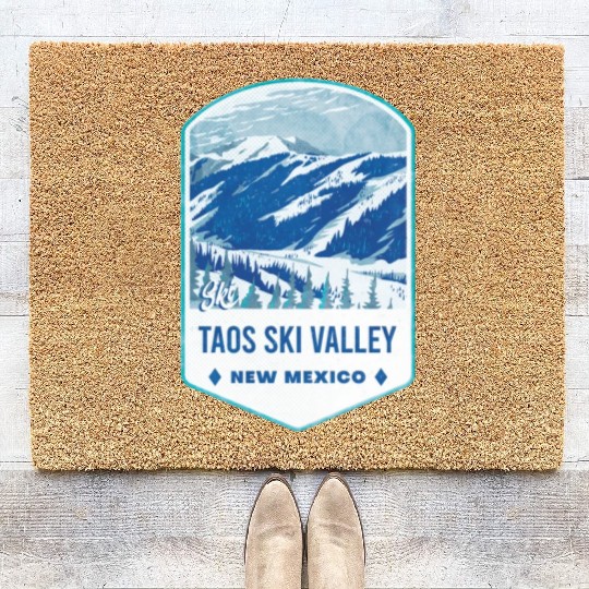 Ski Taos Valley New Mexico Coir Doormats