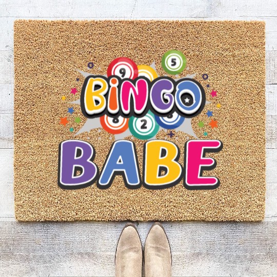 Bingo Card Game Grandma Bingo Player Bingo Cards Coir Doormats