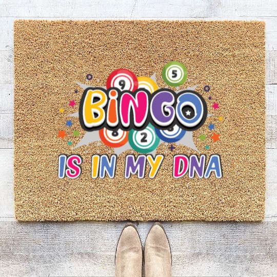 Bingo Card Game Grandma Bingo Player Bingo Cards Coir Doormats
