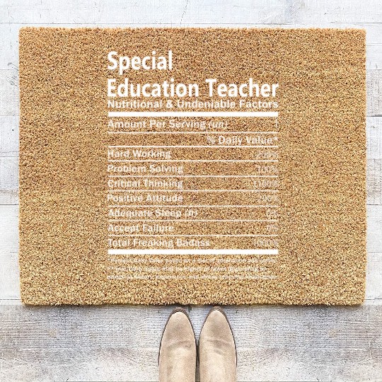 Special Education Teacher Coir Doormats - Nutritional An