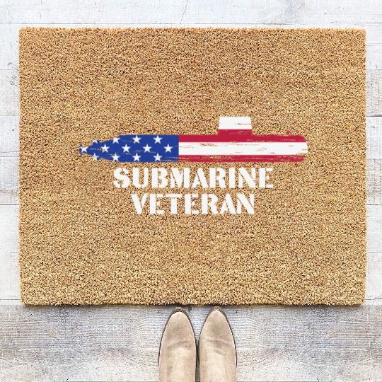 Submarine Veteran Submariner US Military Coir Doormats