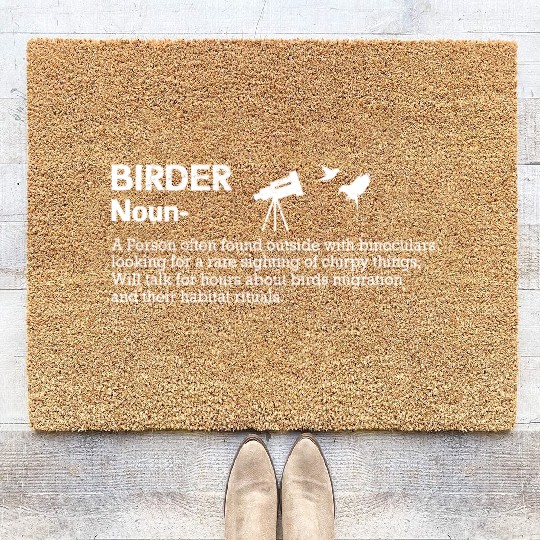 Bird Lover Birdwatching Bird Whisperer Coir Doormats