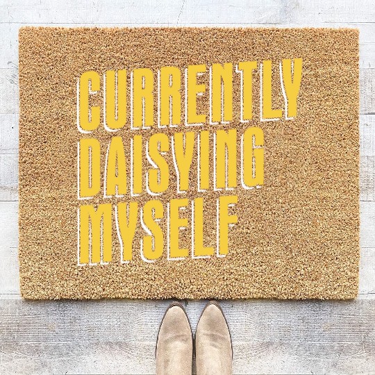 Daisy Garden Gardening Gardener Coir Doormats