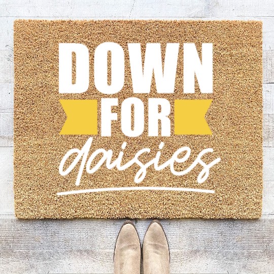 Daisy Garden Gardening Gardener Coir Doormats