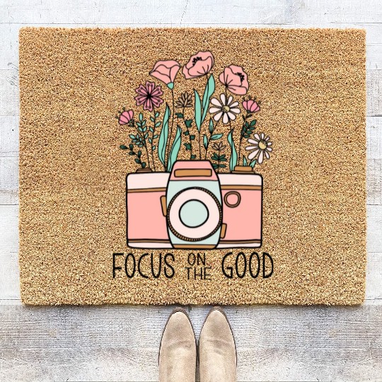 Vintage Wildflowers Sublimation Coir Doormats