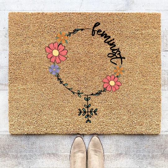 Feminist sublimation Coir Doormats