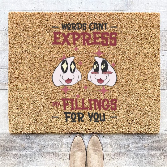 Dim Sums Filling Asian Food Chinese Food Fan Coir Doormats