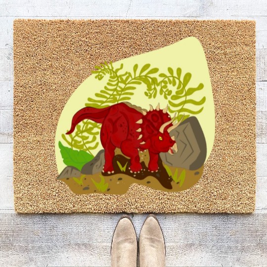 Triceratops horridus Coir Doormats