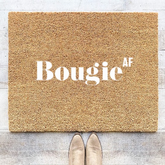 Bougie AF, Funny Rude As Fuck Coir Doormats