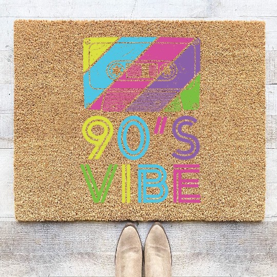 90's Vibe Retro Cassette Tape Music Coir Doormats