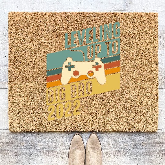 Level up Big Brother 2022 Baby Gamer Boy Baby Coir Doormats