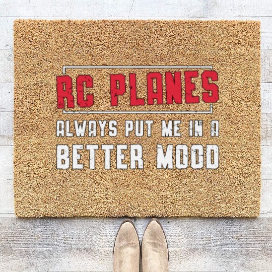 RC Plane Better Mood Airplane Aircraft RC Planes Coir Doormats