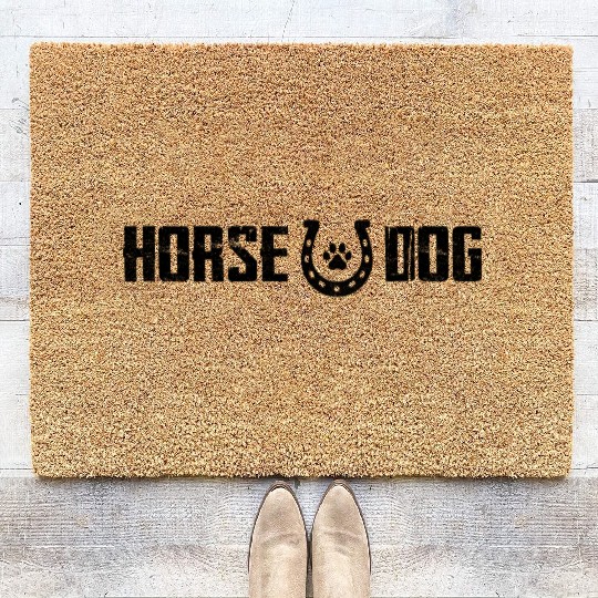 heartland ranch, heartland, glitter, flower Coir Doormats