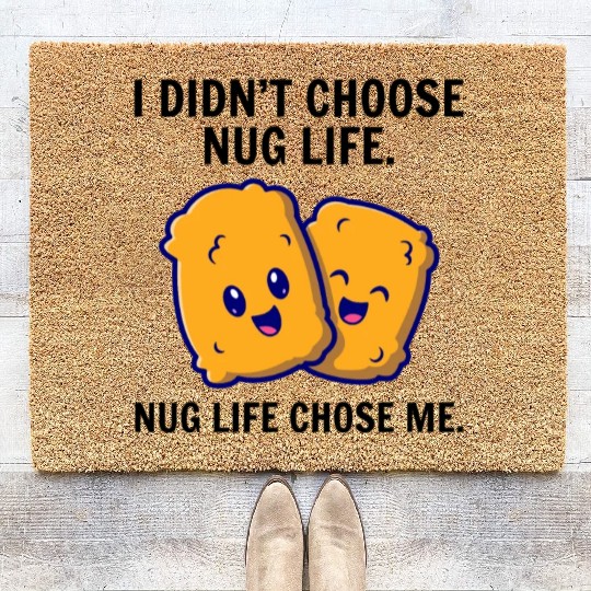 Chicken Nuggets Fast Food Funny Saying Coir Doormats
