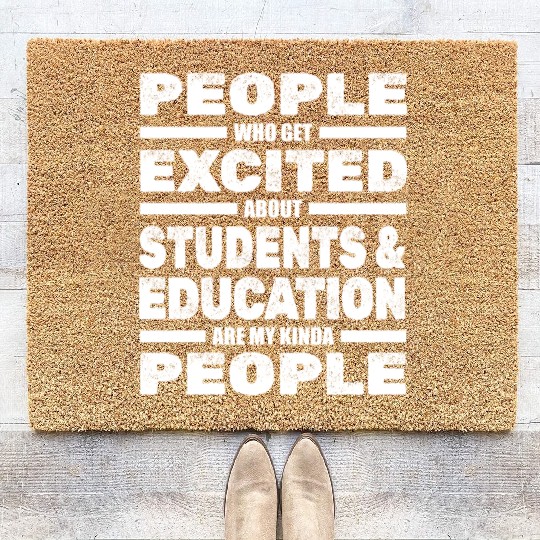 High School Teacher Professor Coir Doormats